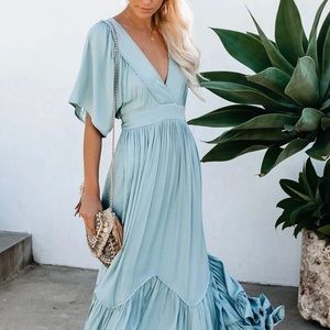 Blue maxi dress